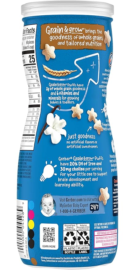 Gerber Baby Snacks Puffs (Vanilla) (Pack of 6)