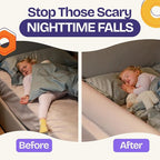 ComfyBumpy Bed Rail & Bumper Set for Toddlers – Extra-Long Rail + Foam Safety Guard | Fits Twin, Full, Queen & King Sizes | Non-Slip Protection for Comfortable Toddler Sleep | Grey