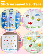 Benresive Reusable Sticker Book for Toddlers 2-4 Years, Fun Travel Stickers for Kids, Waterproof Sticker Books for Toddlers 1-3, Crafts Activities for Todddlers 1-3 2-4 3-5 - Season