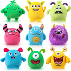Libima 9 Pcs Mini Stuffed Animals Keychains 3.15 Inch Small Plush Cute Ornaments Bulk Toys for Baby Shower Birthday Party Decors Gift Bags Fillers Halloween Christmas Basket Stuffers(Monsters)