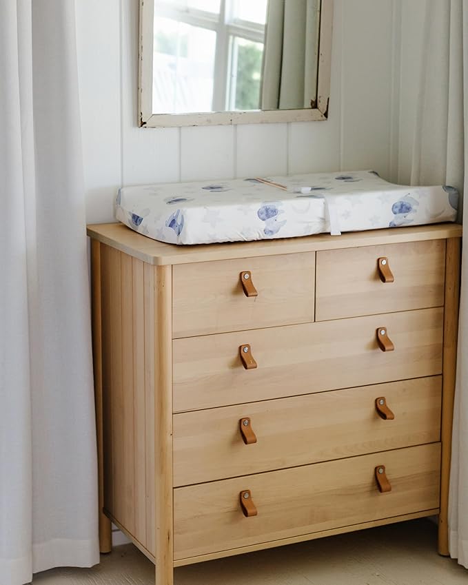 Baby Changing Pad Cover 2-Pack for Boys, Girls (Watercolor Elephant) - Premium Fitted Sheets Baby Diaper Changing Table Cover - Buttery Soft Cotton Blend