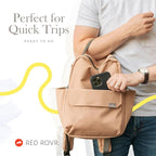 RED ROVR Mini Roo Lightweight Backpack | 6 pockets for everyday essentials (Navy)