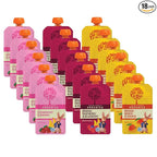 Peter Rabbit Organics Fruit Flavors Variety Pack - Squeezable Snack Pouches 4 oz. (Pack of 18)