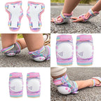 BOSONER Kids/Youth Knee Pad Elbow Pads for Roller Skates Cycling BMX Bike Skateboard Inline Rollerblading, Skating Skatings Scooter Riding Sports