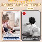 Montessori Busy Board with Led Light, Wooden Sensory Board Travel Toys for 1 Year Old, Preschool Learning Activities Easter Gifts for Boys Girls