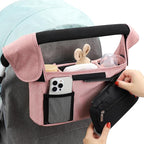 Accmor Universal Stroller Organizer with Insulated Cup Holder Detachable Phone Bag and Shoulder Strap,Stroller Bag Caddy Organizer Fits for Uppababy, Baby Jogger, Britax Strollers