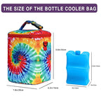 Breastmilk Cooler Bag with Ice Pack - Fits 4 Bottles Up to 9 Ounce - Insulated Baby Bottle Cooler on The Go with Strap