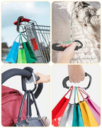 Stroller Hooks, 6.3" Large Stroller Clip, 2 Pack Stroller Hooks for Hanging Bags and Shopping, Stroller Accessories for Mommy, Large Carabiner