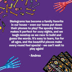 Skelegrams by Uzzle Games – Spell Words with Bone Pieces in This Fast, Cooperative Party Game for Families - Ages 8+, Spelling & Word Game for 3–6 Players