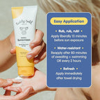 TUBBY TODD Mineral Sunscreen SPF 50 - Broad Spectrum Sunscreen Lotion for Kids - Water-Resistant for 80 Minutes - Safe for Sensitive Skin - Non-Greasy Feel - 2 Pack, 4 Fl Oz