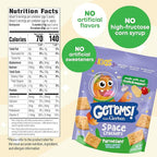 Get'ems! from Gerber, Snacks for Kids, Parmesan Space Crackers, Made with Real Veggies & Fruits, Iron & Vitamin E - 4 pack