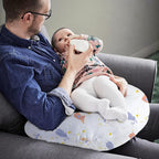 Little Grape Land Nursing Pillow for Infants, Breastfeeding Pillows, Baby Support Pillow for Nursing, Bottle Feeding, Tummy Time with Machine Washable Cover & Breathable Filling (Rabbit)