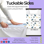 Hygge Sheets® Potty Training Pee Pads for Kids, Toddlers - 2 Pack - 100% Waterproof, Non Slip Bed Wetting Pad for Twin Beds - Washable, Reusable Mattress & Sheet Protector - Space