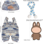 17cm Doll Outfits - 9 Piece 17 cm Doll Clothes Set Include Halloween Style+Classic Style, Accessories for 15cm/17cm, 2025 Original for Holiday (NoDoll)