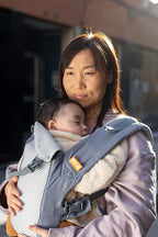 Beco Gemini Baby Carrier from Newborn to Toddler - Certified Ergonomic Newborn Baby Carrier for Infants and Children of 7-35 lbs - M Shape, Adjustable Seat, Breathable 3D Mesh (Cool Dark Grey)