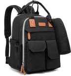 Diaper Bag Backpack 25L Capacity with Changing Pad for Boys and Girls Essential Baby Stuff for Mom (Black)