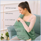 Car Seat Covers Baby - Multi-use Cover Carseat Canopy, Breathable Breastfeeding Cover, Car Seat Covers for Bbies, Boys & Girls Shower Gifts (Light Green)