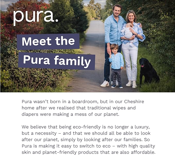 Pura Hypoallergenic Diapers, Size 1 (4-11lbs), Newborn, Totally Chlorine Free, Wetness Indicator, Suitable for Sensitive Skin, Soft Organic Cotton Comfort, Overnight, 3 Packs of 32 (96 Baby Diapers)