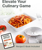 Stainless Steel Food Mill with Detachable Handles – Hand Crank Grinder for Baby Food, Tomato Sauce & Mashed Potatoes – Includes 3 Discs – Easy to Use & Clean – Great for Home Chefs, Parents & Canning