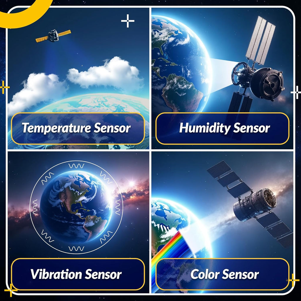 LINGO Earth Observer STEM Coding Kit - Build & Code Your Own Satellite to Monitor Earth's Climate from Space - Science Kits for Ages 13+ Years for Birthdays & Holidays