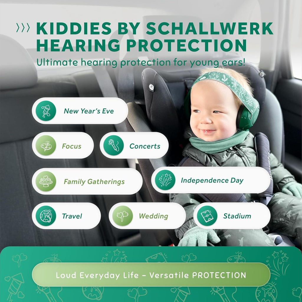 Schallwerk ® Mini+ Baby Ear Muffs – Infant Noise Cancelling Headphones, Toddler Ear Protection, Baby Headphones for Noise