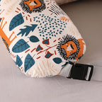 Nursing Pillow for Breastfeeding,Ergonomic Baby Feeding Pillows with Removable Washable Cotton Slipcover, Adjustable Waist Strap,Plus Size,More Support for Mom and Baby(Lion)