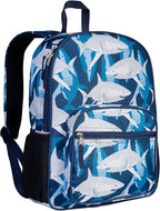Wildkin ECO rPET Kids Backpack – Recycled, Padded, Adjustable for School & Travel – Sharks