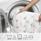 Boppy Total Body Pregnancy Pillow, Gray Wispy Leaves, Body Pillow for Prenatal and Postpartum Support, Removable Cover Included