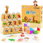Air Dry Clay Kit - Animal Theme, Modeling Clay for Kids, DIY Model Magic Clay with Sculpting Tools and Tutorials, 12 Boxes Molding Clay, Ultra Light, Soft & Non-Toxic, Arts and Crafts Gift for Kids