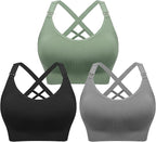 Angelhood Nursing Bras for Breastfeeding, Seamless Nursing Sports Bra Support Yoga Maternity Bras Pregnancy Sleep Bralette