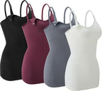 Nursing Tank Tops for Breastfeeding - Pregnancy Must Haves Maternity Camisoles with Built in Bra