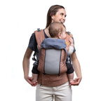 Beco Baby Carrier 8 Hybrid Newborn to Toddler (7-45lbs) - All in 1 Mesh Backpack, Front and Hip Carrier with Adjustable Seat - Cooling Ergonomic Carrier (Rose Love)