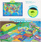 BEST LEARNING i-Poster My USA Interactive Map - Educational Talking Toy for Kids of Ages 5 to 12 Years Old