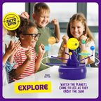 Dan&Darci 360° Orbiting Solar System for Kids - Paint & Build Model Kit - Arts and Crafts for Kid Ages 8-12, 4-6, 4-8, 6-8 - Space Toys 8-10 - Science Astronomy Gifts - Painting Craft Kits for Boys