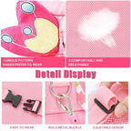 Toddlers Leash + Anti Lost Wrist Link Child Kids Safety Harness Kids Walking Wristband Assistant Strap Belt for Girl Pink Christmas Gift (PINK2)