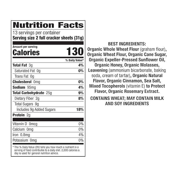 Annie's Organic Honey Graham Crackers, 14.4 oz (Pack of 4)4