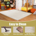 MABOZOO Extra Thick 1.3 Inch Baby Play Mat, 74 * 50 Inch Baby Floor Mat Memory Foam Playpen Pad for Babies, Toddlers, Infants, Playmat Crawling Cushion Activity Playmat for Indoor & Outdoor