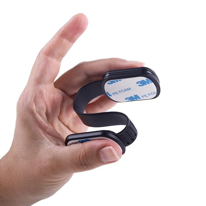 Child Safety Cabinet Locks (6 Pack) – Adjustable Baby Proofing Strap Latches with Strong 3M Adhesive – No Drill Childproof Locks for Drawers, Cabinets, Fridge, Door, Closet, Black