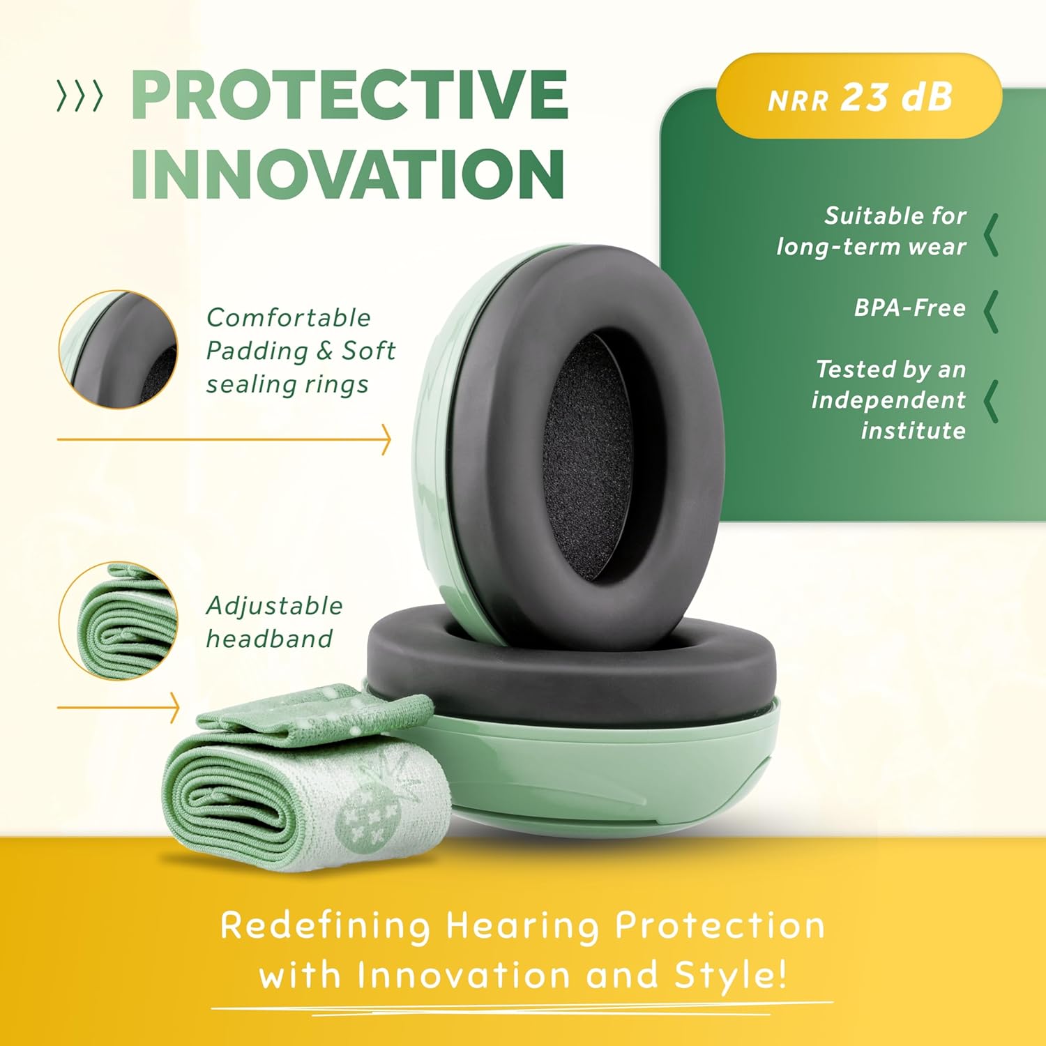 Schallwerk ® Mini+ Baby Ear Muffs – Infant Noise Cancelling Headphones, Toddler Ear Protection, Baby Headphones for Noise