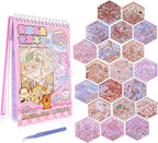 20 Sets DIY 3D Sticker Scenes for Adults with Tweezer, Kawaii 3D House Miniature Sticker Therapy, Make Your Own Mini Room Scene Collection Book for Adult Kids Relief Stress Pass The Time