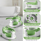 Baby Bath Seat for Babies 6 Months & Up - Toddler Bath Seats for Baby Sitting Up with 4 Suction Cups & Soft Cushion, Non-Slip Infants Shower Bathtub Chair for Newborn Boys Girls, Green