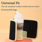 Baby Bottle Warmer,Keep Milk Warm Only (Does Not Heat) 20-Temperature Digital USB Portable Warming Sleeve,Portable Thermo Cover with Digital Display & 20 Temp Settings (Green)