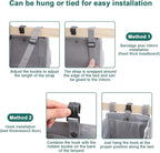 Accmor Hanging Baby Diaper Caddy Organizer, Diaper Stacker, Baby Crib Hanging Classified Storage Bag Organizer for Changing Table, Crib, Playard or Wall & Nursery Organization, Grey