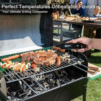 The Latest Thermocouple Instant Reading Meat Thermometer Digital,Faster Less Than 0.6 Second Response,IP67 Waterproof Thermometer Suitable for Grilling, Cooking,BBQ Gifts for Men (Black)