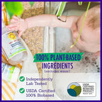 California Baby Super Sensitive Baby Shampoo and Conditioner Set | 100% Plant-Based | 19oz Unscented Body Wash + 8.5oz Fragrance Free Conditioner |