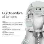 Vandra™ Glacier - Scandinavian Hiking Baby Carrier Backpack - Gravity Lock™ Hard-Shell Frame - Nest Child Carrier for Toddler & Kids - Dust Bag, Alu Tag & More Included