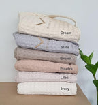 Organic Cover for Nursing Pillow • Premium Quality 100% Cotton Oeko-Tex Standard • Cover for Breastfeeding and Bottle Feeding Pillow • Soft and Breathable • Only Cover (Brown waffle)