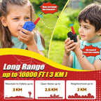 Vvinca Walkie Talkies for Kids Rechargeable, Spider Toys for Ages 3 4 5 6 7 8 9 10 Boys Girls Christmas Birthday Gifts for 3-12 Year Old, 2 Way Radio 22 CH VOX Long Range Walkie Talkie with Flashlight