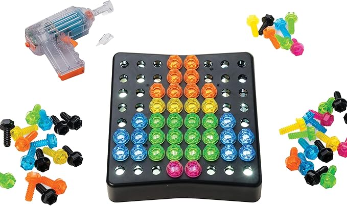 Educational Insights Design & Drill BrightWorks – 84-Piece Light Up Drill Set, STEM Learning with Toy Drill: Ages 3+