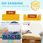 Booster Seat for Kitchen Chair with Adjustable Straps, Toddler Booster Seats for Dining Table Portable for Travel Camping Eating, Booster Cushion for Table for Baby Child Infant Kid Boy Girl